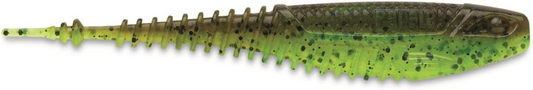 Rapala Crush City Freeloader 4.25" Green Pumpkin Chartreuse Pepper Pack of 6