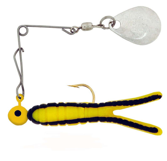 H&H Cajun Spin 1/8 Yellow/Black 12 per Card