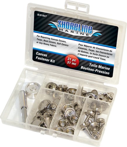 Shoreline Marine 47pc Canvas Fastener Kit