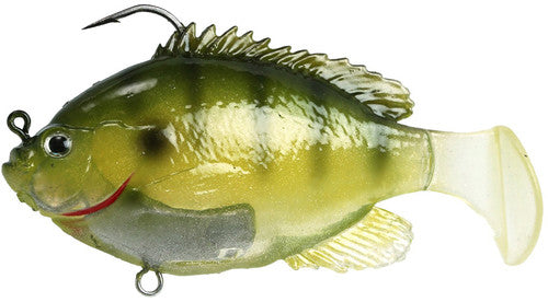 Fishlab 4" Ghost Bluegill Rigged Soft Swimbait