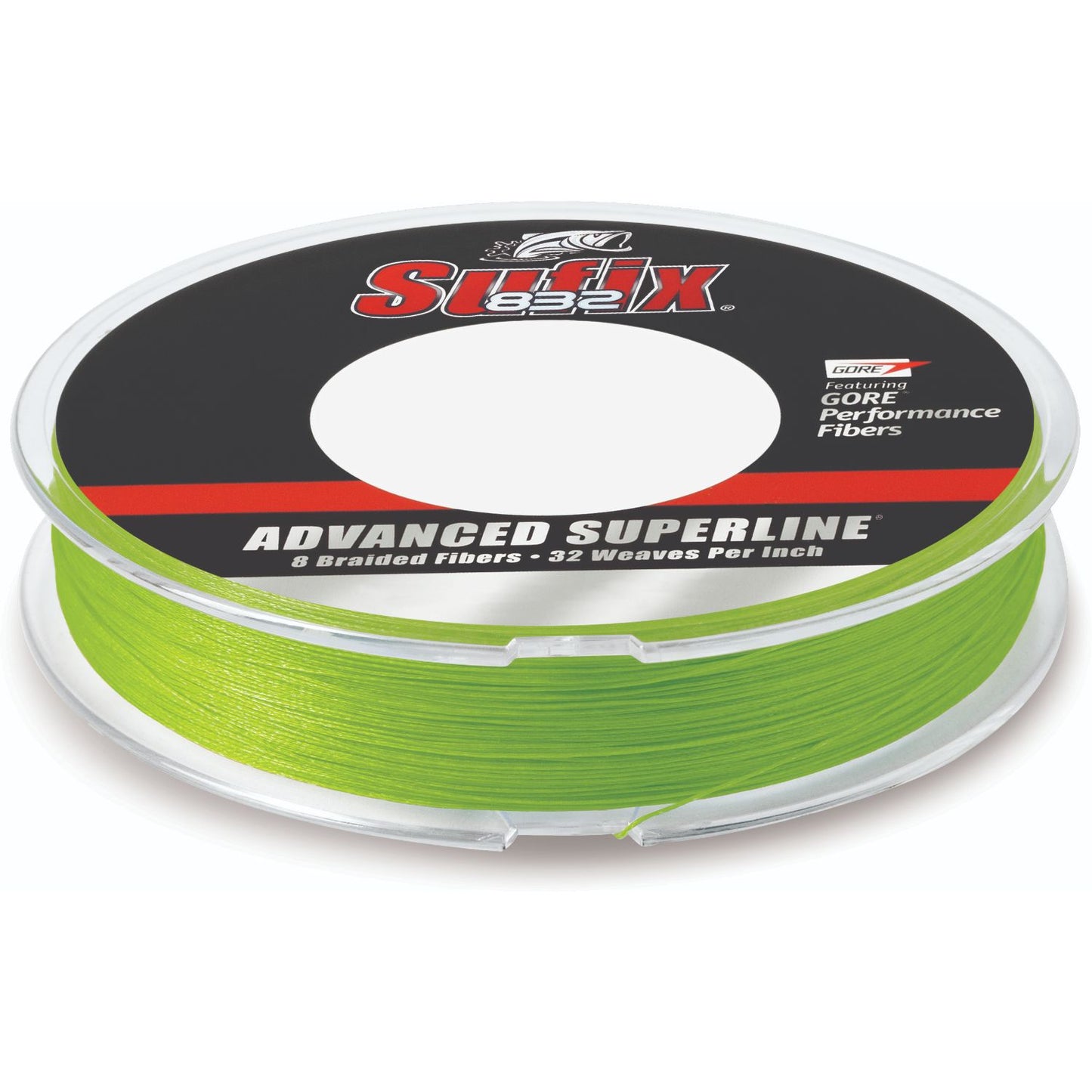 Sufix 832 Braided Line 40lb 300yds Neon Lime