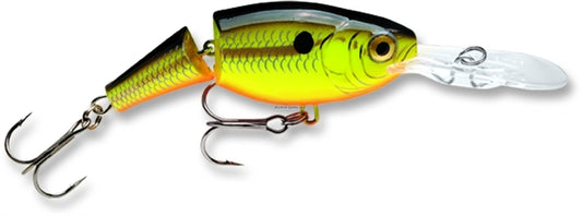 Rapala Jointed Shad Rap Chartreuse Black