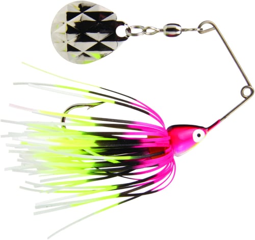 Strike King Mini-King Spinnerbait 1/8oz Pink Red Blk White Chartreuse MK-679