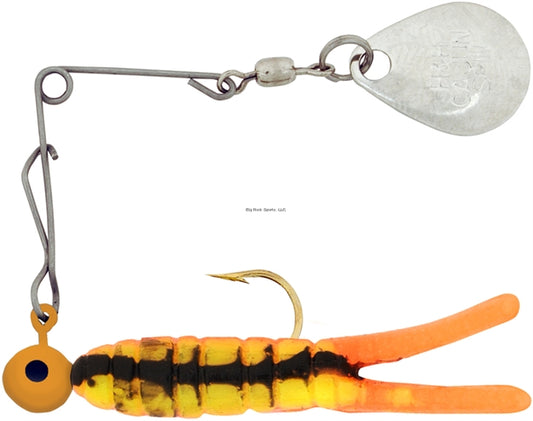 H&H Cajun Spin 1/8 Fire Orange Craw 12 per Card