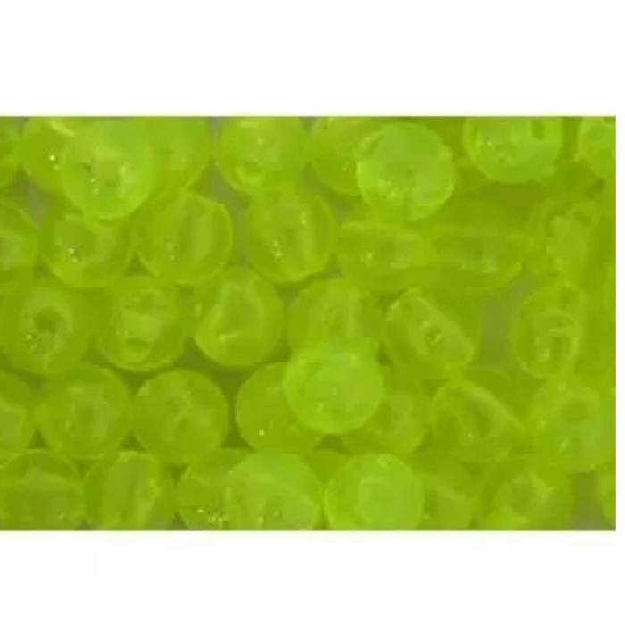Pucci Beads 8mm Clear/Chartreuse
