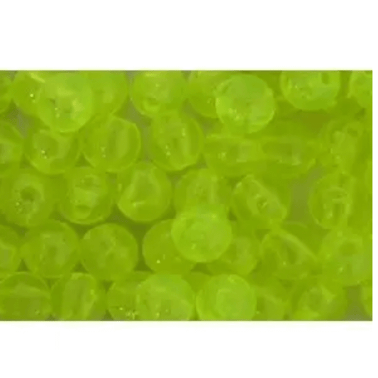 Pucci Beads 8mm Clear/Chartreuse