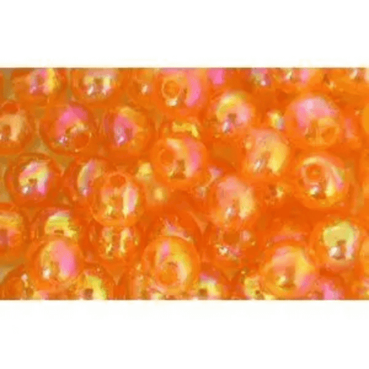 Pucci Beads 6mm Orange/Pearl