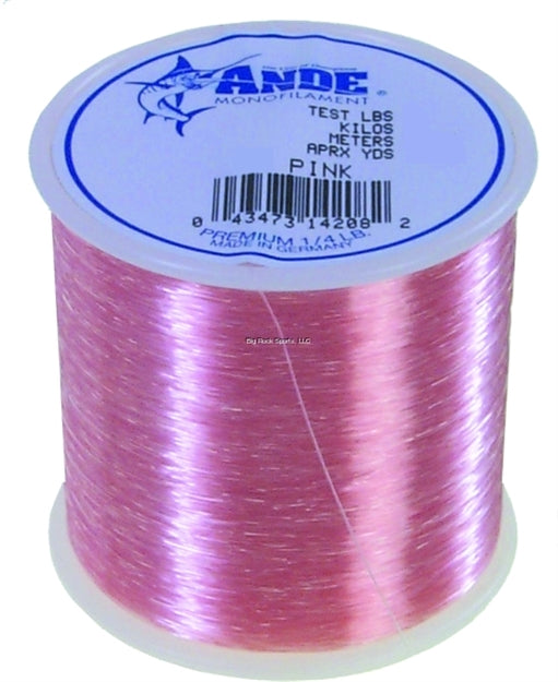 Ande Premium 1/4 Spool 80lb Pink