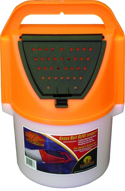Challenge Bait Lagoon Bait Bucket Orange