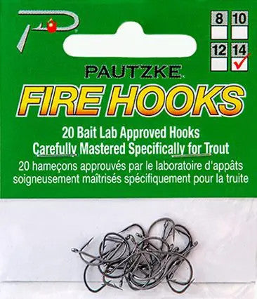 Pautzke Fire Hooks Size 14