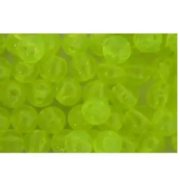 Pucci Beads 6mm Clear Chartreuse