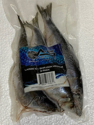 A&S 10"+ Skipjack 3 Pack Vacuum Sealed Zipper Bag / 6 or 10 Count Case with Expedited Shipping