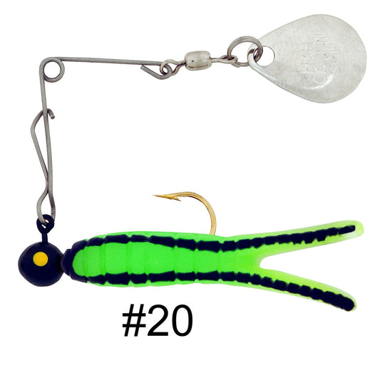 H&H Cajun Spin 1/8 Green/Black 12 per Card