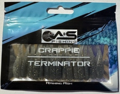 A&S Crappie Terminator 15 Count Raining Ash
