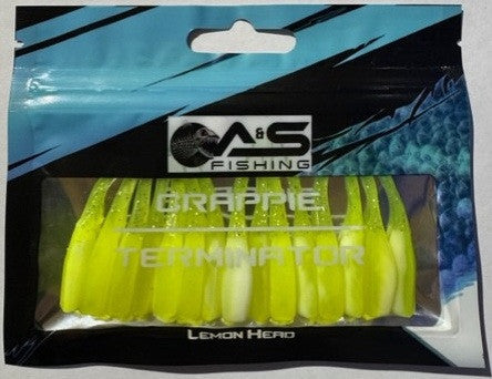A&S Crappie Terminator 15 Count Lemon Head