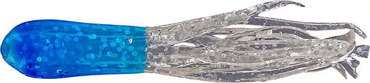 Big Bite 1.5" Crappie Tube Blue/Clear Sparkle 10 Pack