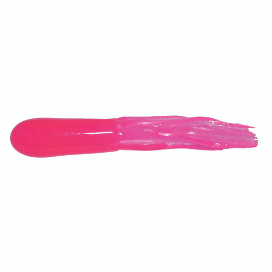 Big Bite 1.5" Crappie Tube Hot Pink 10 Pack