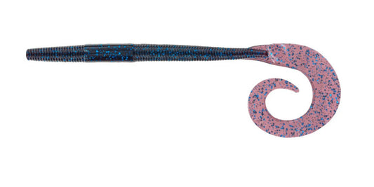 Big Bite 10" K Tail Worm Blue Fleck 8 Pack
