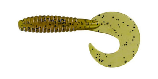 Big Bite 3" Fat Grub Avocado Green Pepper 10 Pack