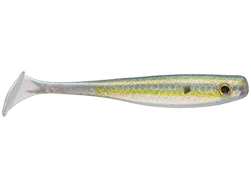 Big Bite 7" Suicide Shad Chartreuse Shad 2 Pack