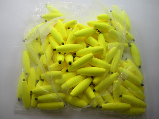 Comal 3" Cigar Peg Floats 100 Pack Yellow