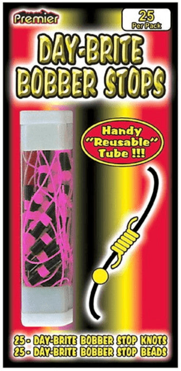 Comal Day-Brite Bobber Stops 25 Pack Pink
