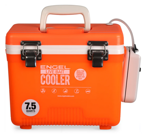 Engel 7.5qt Bait Cooler ENGELBC7-N-OHV Hi-Vis Oran