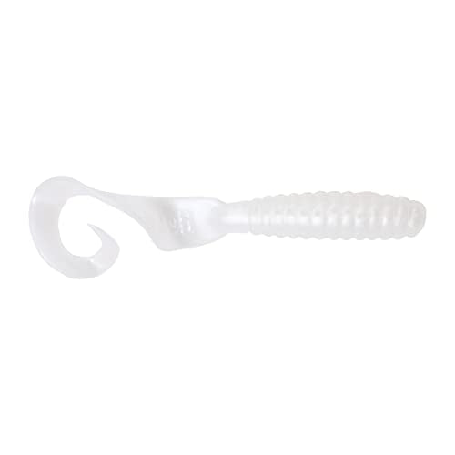 Got-Cha 4" Curltail Grub White Pearl 20 Pack