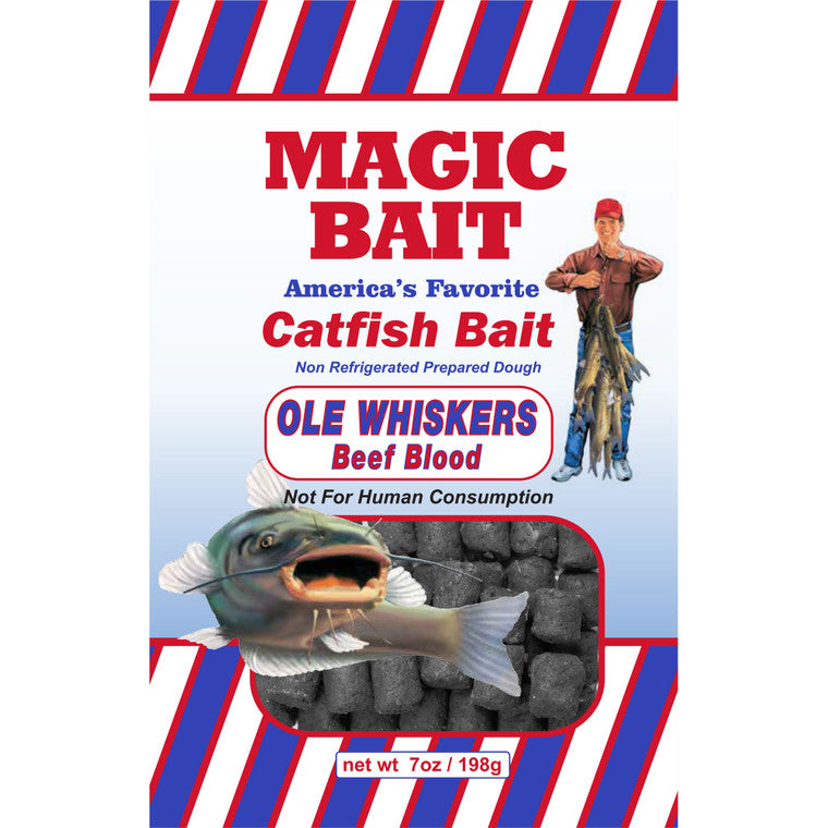 Magic Bait Catfish Bait Ole Whiskers Beef Blood