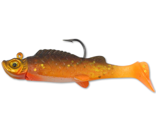 Northland Mimic Minnow Shad 3/8 Gold Shiner Card of 6