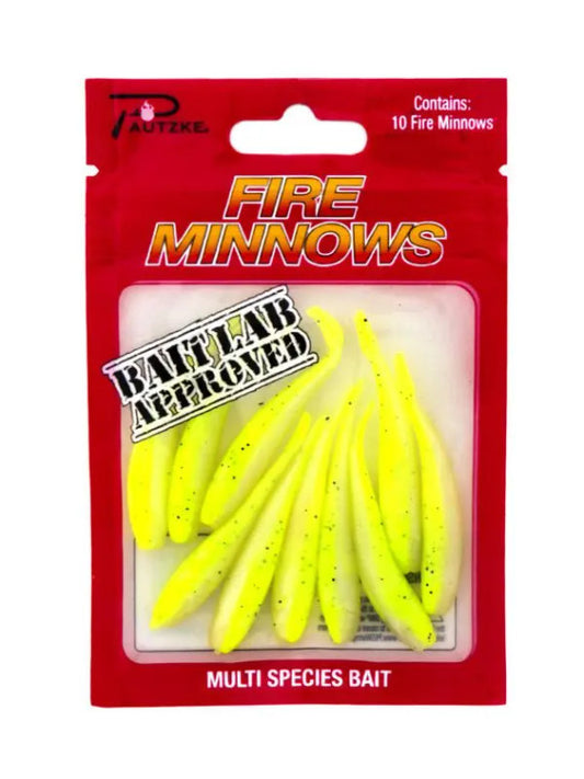 Pautzke Fire Minnows Chartreuse