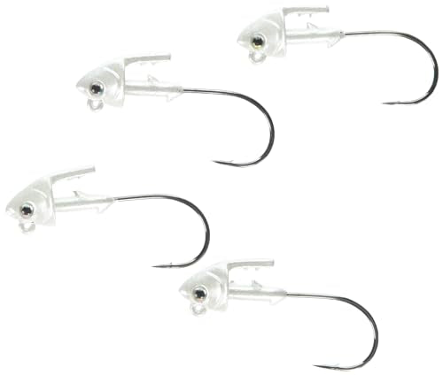 Strike King 3/8oz Rage Swimmin' Jig Head 4/0 Pearl White