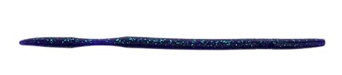 Yamamoto 10" Oki Worm Floater Purple w/Emerald Fla