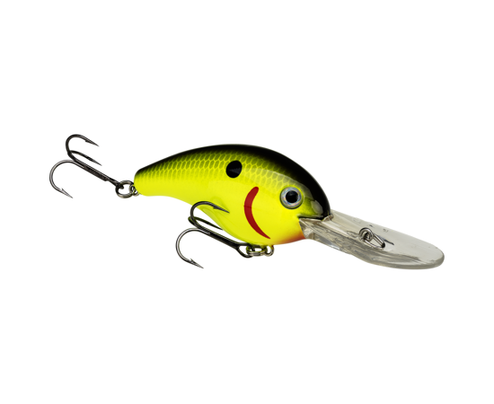 Strike King Xtra Deep 5XD Series Diving Crankbait Blk Back Chartreuse