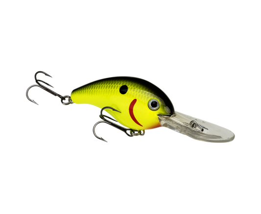 Strike King Xtra Deep 5XD Series Diving Crankbait Blk Back Chartreuse