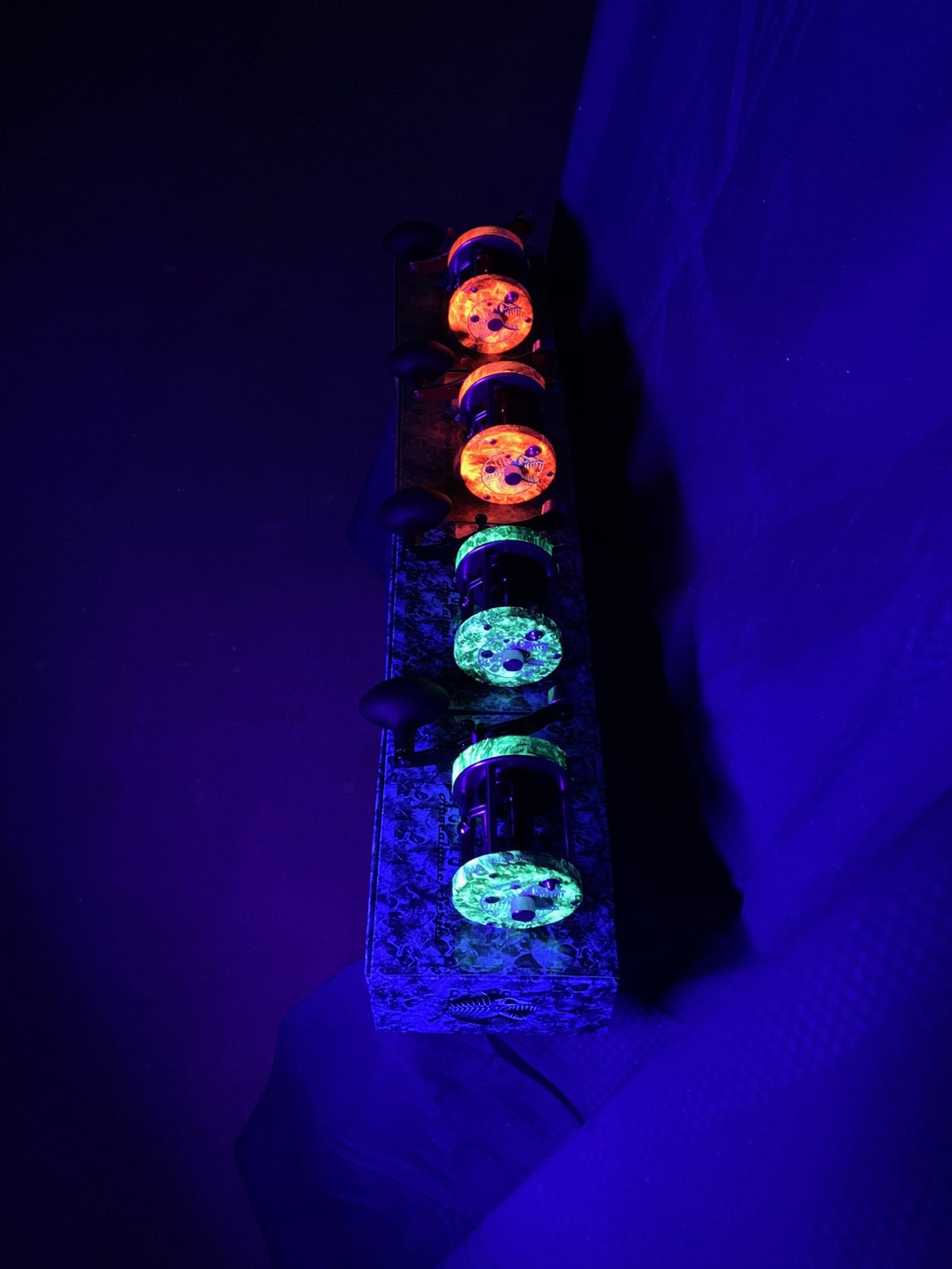 A&S Apocalypse Series Baitcast GLOW Reel Hellfire