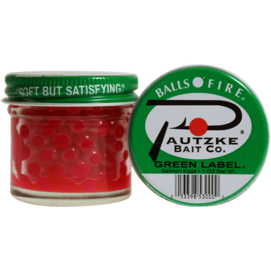 Pautzke Ball O' Fire Salmon Eggs Green Label