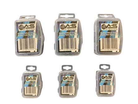 A&S DOUBLE OFFSET CIRCLE HOOK 10/0 6PK