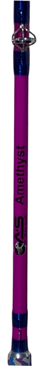 A&S 7'6" Big Game Baitcast Glow Rod - Amethyst