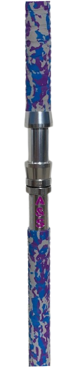 A&S 7'6" Big Game Baitcast Glow Rod - Amethyst