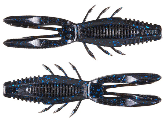 Rapala Crush City Bronco Bug 4" Black Blue Flake Pack of 6