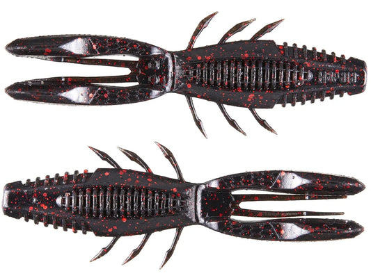 Rapala Crush City Bronco Bug 4" Black Red Flake Pack of 6