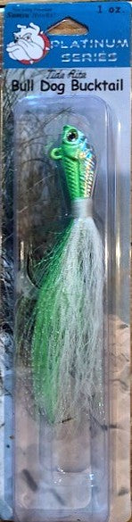 Bull Dog Bucktail 1oz Green/White