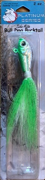 Bull Dog Bucktail 2oz Green/White