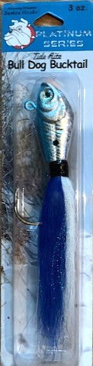 Bull Dog Bucktail 3oz Blue/White