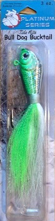 Bull Dog Bucktail 3oz Green/White