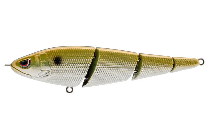 Spro KGB Sashimmy Swimmer 105 Chrome Olive 4in