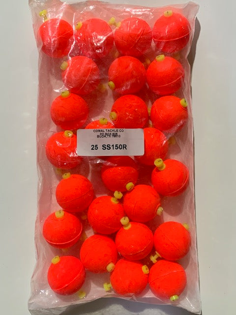 Comal 1.50" Round Snap-On Float 25 Count SS150 Assorted Colors