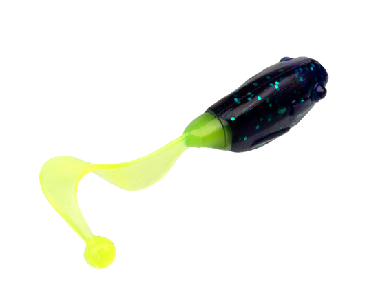 Strike King 1.5" Crappie Cutter Junebug Chartreuse Pack of 15
