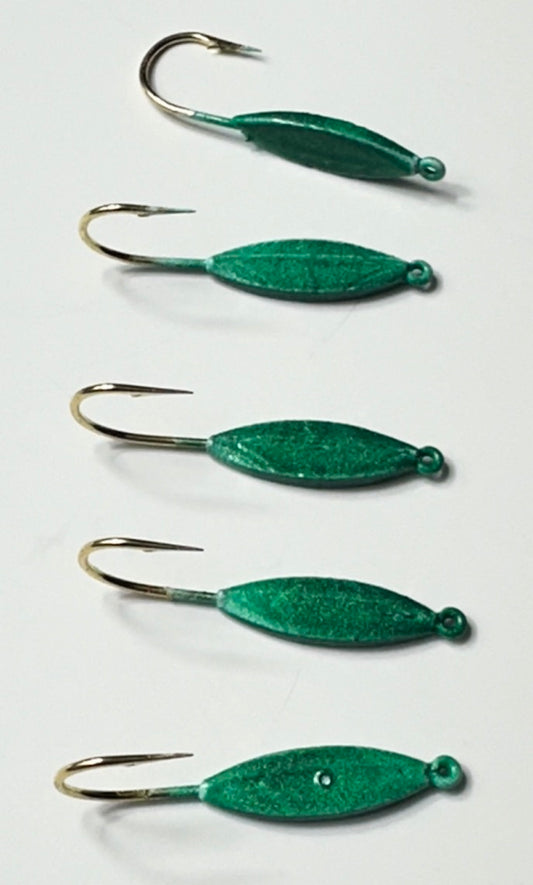 A&S Crappie Spoons 5 Count Green